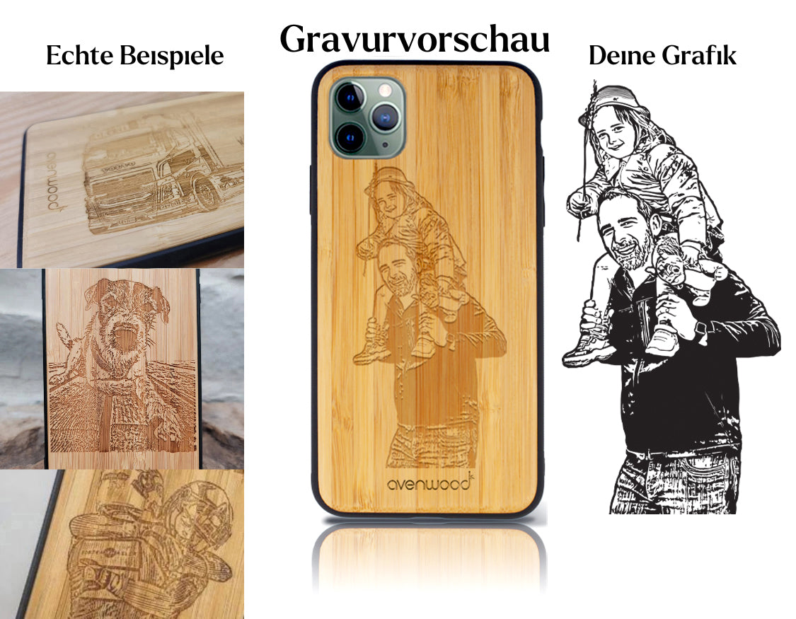 INDIVIDUELL iPhone 11 Pro Bambus-Kunststoff